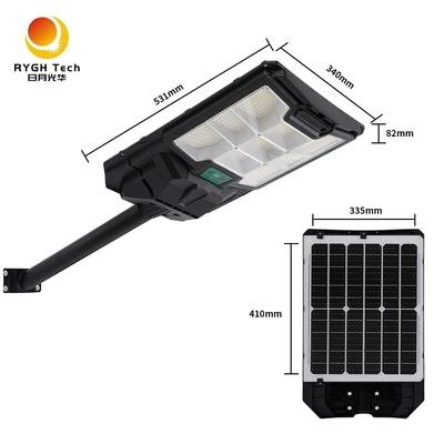 Télécommande pour éclairage public LED 20W Lampe solaire de rue LED avec induction radar
