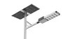 Lumière de rue LED solaire à LED