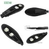 5 ans de garantie Cobra tête extérieure 100W COB LED lampe de rue