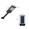 Éclairage de rue LED solaire ABS 100W intégré à l'extérieur
