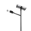 Lampadaire solaire à LED 40W IP66 avec télécommande et installation en une étape