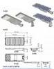 160lm/W luminosité All-in-One Lumière solaire de rue 10W 20W LED éclairage routier