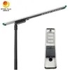 Projet gouvernemental 10m 12m 100W Lampadaire solaire intégré tout-en-un avec caméra extérieure