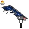 Lampadaire solaire LED intelligent intégré à double panneau solaire de 80 W, éclairage extérieur de 80 W, lampadaire solaire routier
