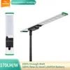 Lampadaire solaire LED intégré AIO en aluminium haute puissance 120W 150W pour route publique