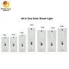 Capteur micro-ondes pour éclairage routier tout-en-un intégré 60W Alumbrado Publico Lampe solaire LED pour éclairage public