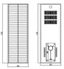 Projet gouvernemental 8m 9m Ensemble complet 100W Lampe de rue solaire à induction