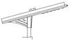 Projets gouvernementaux 10m 11m Haute Lumen 170lm/W 180 Watts Lampadaire solaire