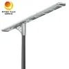 Lampadaire solaire LED 80W intégré en alliage d'aluminium avec détecteur de mouvement