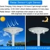 Lampe solaire de jardin LED UFO avec détecteur radar en aluminium IP65 étanche 30W 50W