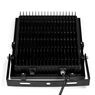 Outdoor AL+Tempered Glass 100Watt Driveless LED flood light Black housing