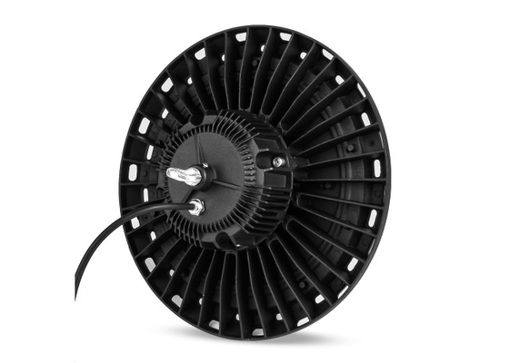 Blanc chaud de lumière élevée de baie d'UFO LED de 150 watts avec la protection de la montée subite 6kva