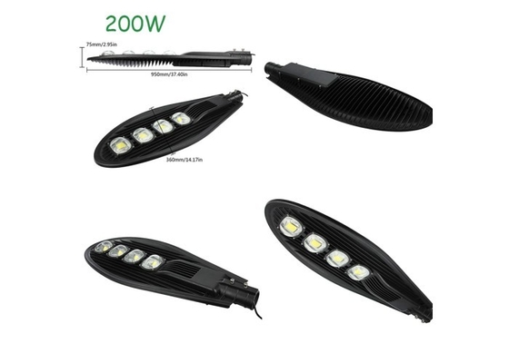 C.P. en aluminium à froid 80Ra RoHS de tête de cobra de réverbère du blanc 200W LED a approuvé