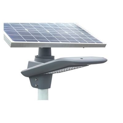 130-150LM/W logement gris-clair actionné solaire intelligent de rue de la haute du lumen 60W batterie LED de C.C 11.1V avec 3 ans de garantie