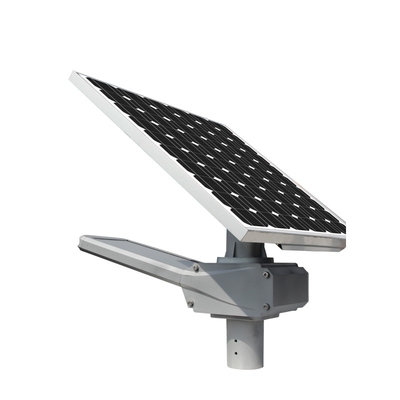 Lumineux superbe actionné solaire de corps en aluminium de réverbère de 160LM/W LED avec le capteur de mouvement
