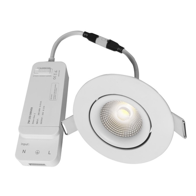 Angle de faisceau 38/60° Smart LED Downlights 8w obscurcissant/température de couleur réglable