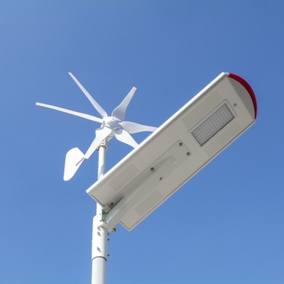 Matériel en aluminium tout dans un watt hybride mené solaire de système 80 de vent de réverbère