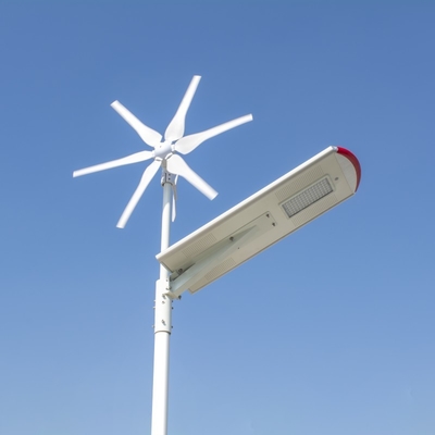 Matériel en aluminium tout dans un watt hybride mené solaire de système 80 de vent de réverbère