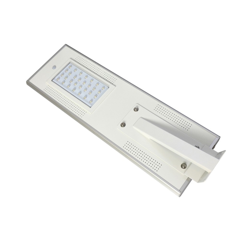 Réverbère actionné solaire élevé des lumens 30W LED/crépuscule solaire à naître réverbère