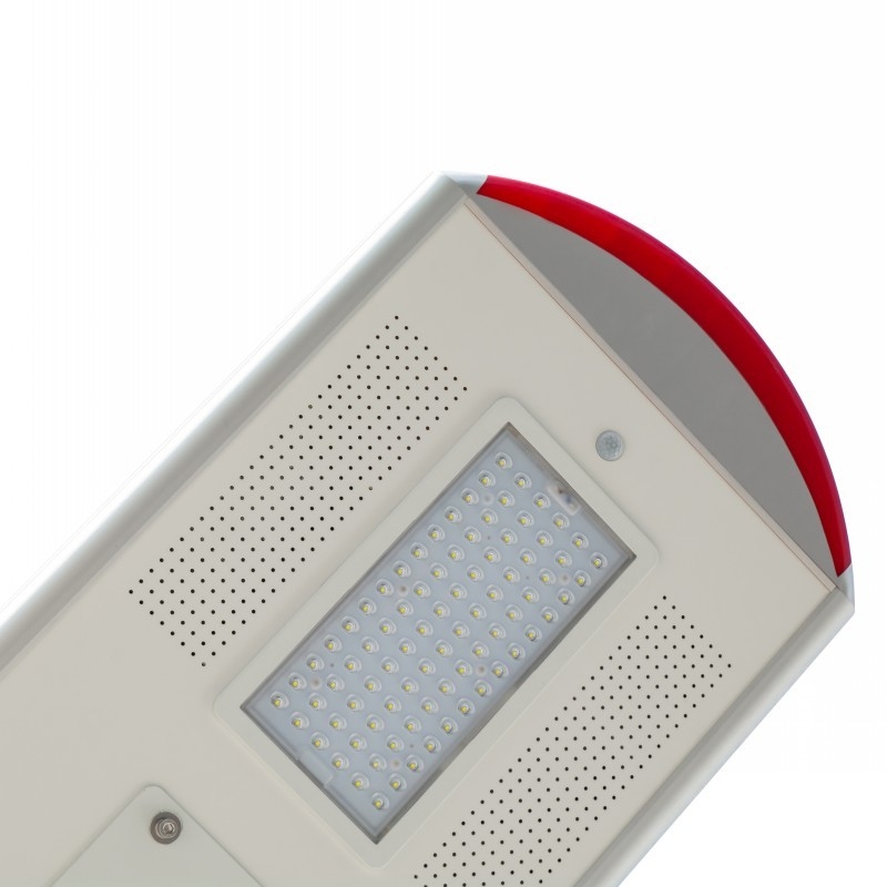 Matériel en aluminium tout dans un watt hybride mené solaire de système 80 de vent de réverbère